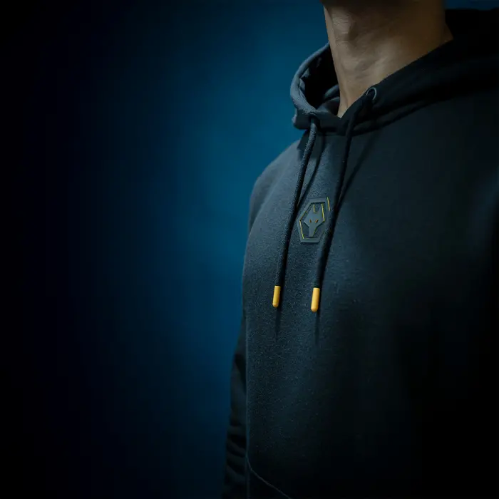 Wolverhampton Wanderers Shop | Blackout Hoodie – Black Wolverhampton Wanderers Merchandise